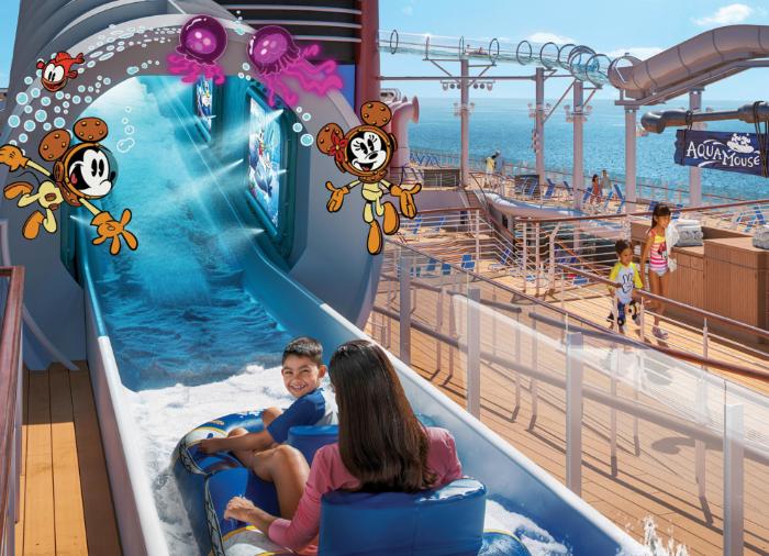 Disney Cruise Line adults-only pool area and relaxation deck